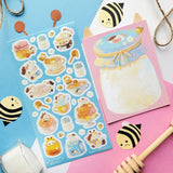 Kawaii Milk and Honey Sticker Sheet