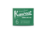 Kaweco Ink Cartridges 6-Pack Palm Green