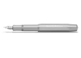 Thanks to the untreated aluminium, the AL Sport fountain pen Raw quickly develops an individual patina. The metallic body is made of high-quality aluminium and grants an unique haptic experience. Its fine surface imparts elegance.

This pocket-sized fountain pen only measures 10.5 cm when closed and is, therefore, a perfect everyday pen. When the cap is attached, the pen grows to a standard size of 13 cm. Thanks to its light weight and small size, it’s a great pen for on the go.

You can individualize your 
