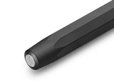 All black everything – our roller ball in black performs brilliantly in any situation. The elegant, black pen with a matt surface can be combined with various notebooks, papers and other accessories.

The metallic body is made of high-quality aluminium and grants an unique haptic experience. Its fine surface imparts elegance.

The Kaweco Sport was created in 1911. The pocket-sized roller ball pen only measures 10.5 cm when closed, and grows to a standard size of 13 cm, when the cap is attached.&nbsp;

The i