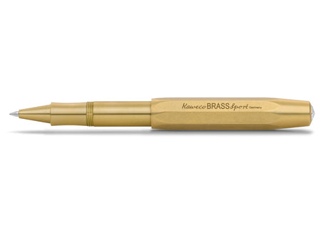 The latest technology of gel refill and ceramic ball combined with classic design made of high-quality brass with an individual touch.


This pocket roller ball pen has a closed size of only 10.5 cm and grows to a standard size of 13 cm withthe cap attached.

The high-quality brass will develop a natural and individual patina with daily use. Due to the high weight, the writing instrument already presses slightly onto the paper by itself. This feature makes it possible for you to write longer and more comfor