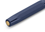 Kaweco CLASSIC SPORT Gel Roller Navy

The rollerball in the color navy captivates with a deep, saturated blue. The color name was coined by the dark blue uniforms of the British Royal Navy officers of the 17th century. It makes us dream of the vastness of the sea and promotes our inspiration.