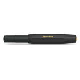 Kaweco CLASSIC SPORT Rollerball - Black

All black everything - our rollerball in black cuts a fine figure with everything. Elegant and classic, the colour can be combined with various notebooks, papers and other accessories.

The Kaweco Sport has been around since 1911. The rollerball for the bag has a size of only 10.5 cm when closed and grows to a normal size of 13 cm with the cap on.

The invention of the rollerball enables particularly easy and gliding writing. The gel flows uninterruptedly over the ce