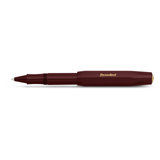 Kaweco CLASSIC SPORT Rollerball - Bordeaux

Timelessly beautiful - in the current trend colour bordeaux, the rollerball of the Classic Sport series looks both classic and modern. On point here is the combination with golden elements, which convey a particularly nostalgic charm.

The Kaweco Sport has been around since 1911. The rollerball for the bag has a size of only 10.5 cm when closed and grows to a normal size of 13 cm with the cap on.

The invention of the rollerball enables particularly easy and glidi