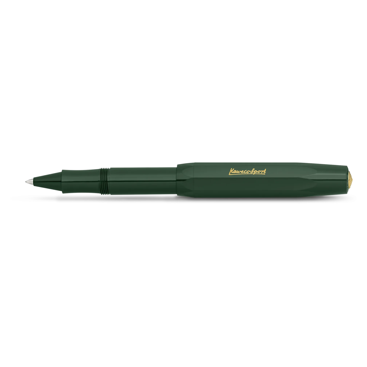 Kaweco CLASSIC SPORT Rollerball - Green

It is the close connection to nature that makes the color green so pleasant. The dark green of the Classic Sport series is often found on Kaweco models from history, which makes the rollerball look particularly nostalgic.

The Kaweco Sport has been around since 1911. The rollerball for the bag has a size of only 10.5 cm when closed and grows to a normal size of 13 cm with the cap on.

The invention of the rollerball enables particularly easy and gliding writing. The 