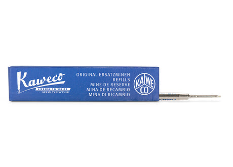 The very fluent ink can withstand any speed.
The refill is available in black and blue and in a line width of 0.7 mm (fine).

Writing system: Rollerball
Writing color:&nbsp; Blue or Black
Execution: G2 Rollerball - 0.7 mm (Fine)
Document proof:&nbsp; Yes
Suitable for: AC SPORT, AL SPORT, BRASS SPORT, BRONZE SPORT, CLASSIC SPORT, FROSTED SPORT, ICE SPORT, SKYLINE SPORT, STEEL SPORT