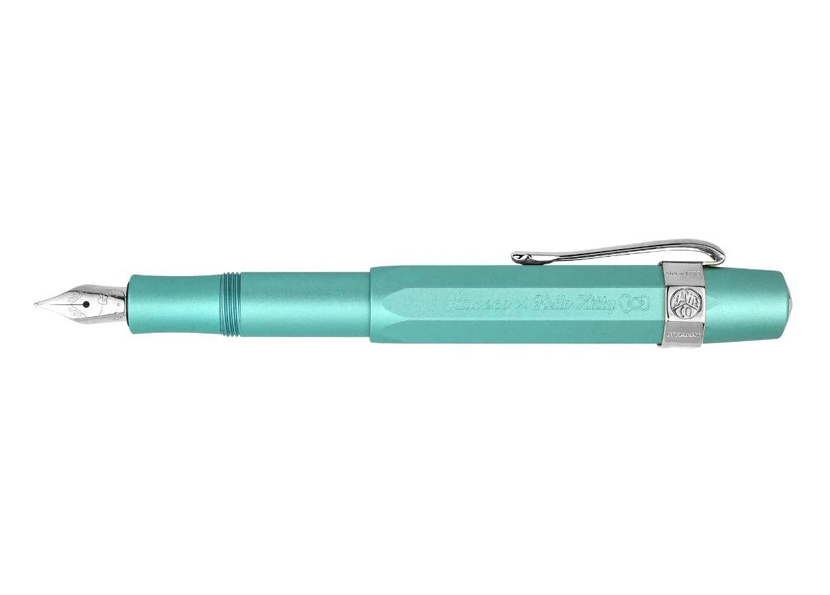 Limited Edition Kaweco x Hello Kitty AL Sport Fountain Pen - Opal with Silver Trimmings


Hello Kitty meets Kaweco again to bring you the Limited Edition Kaweco AL Sport Fountain Pen. The aluminum body and cap are shaded in a unique Opal color. The cap features a Kaweco x Hello Kitty branding, and the silver-plated nib is engraved with Hello Kitty's adorable face.