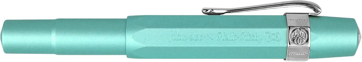 Limited Edition Kaweco x Hello Kitty AL Sport Fountain Pen - Opal with Silver Trimmings


Hello Kitty meets Kaweco again to bring you the Limited Edition Kaweco AL Sport Fountain Pen. The aluminum body and cap are shaded in a unique Opal color. The cap features a Kaweco x Hello Kitty branding, and the silver-plated nib is engraved with Hello Kitty's adorable face.