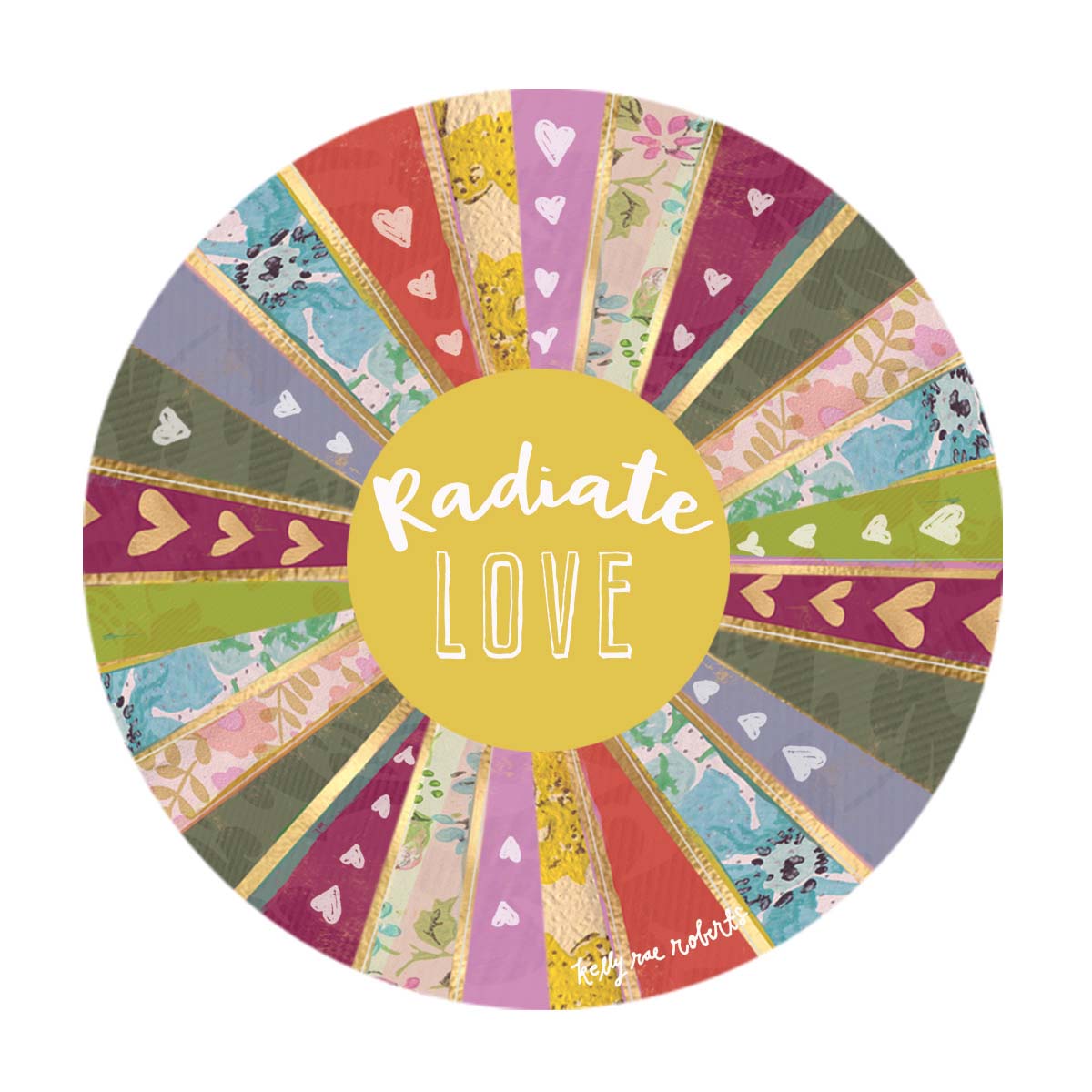 Kelly Rae Roberts Radiate Love Vinyl Sticker