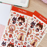 Cherry Rabbit - Kiki's Delivery Service Sticker Sheet