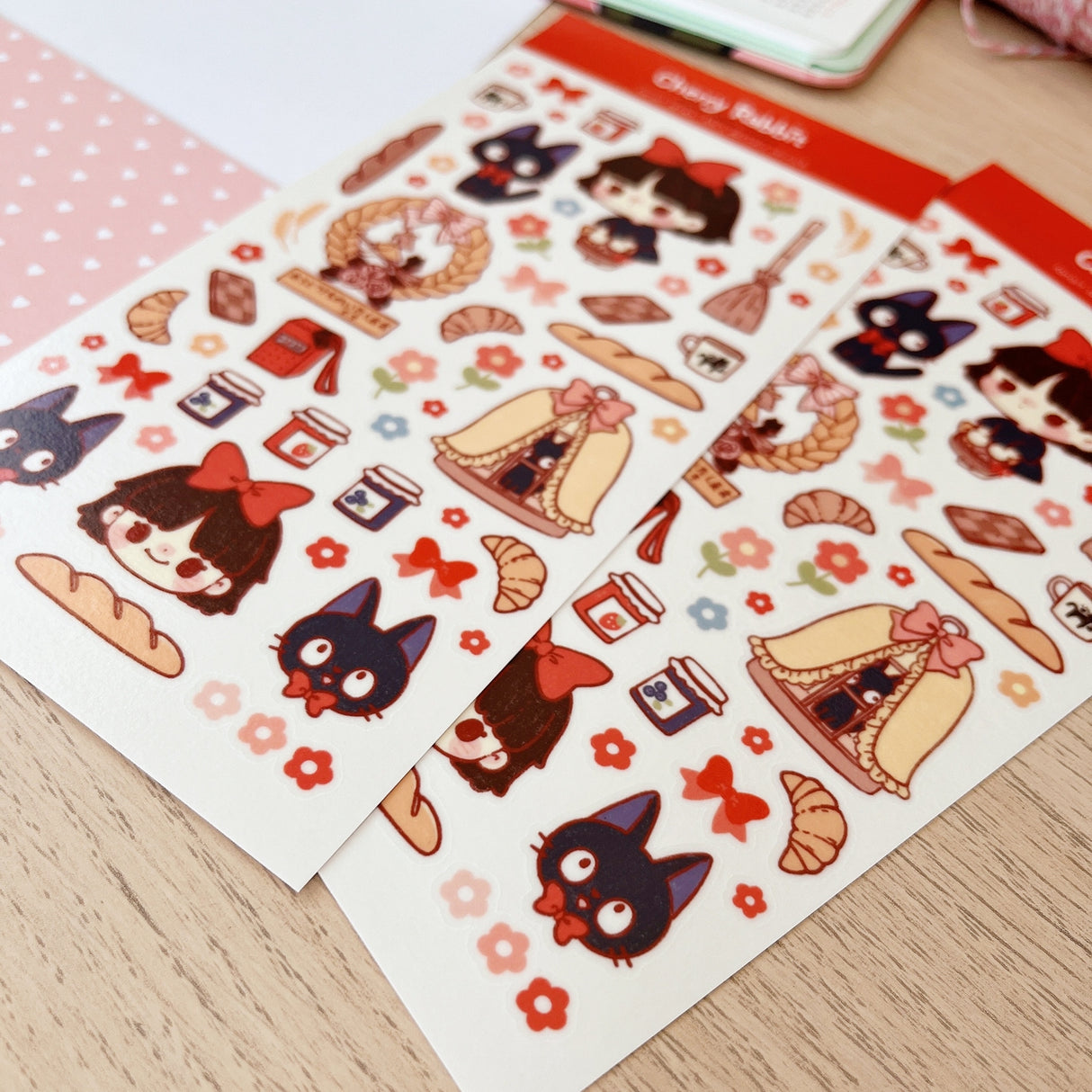 Cherry Rabbit - Kiki's Delivery Service Sticker Sheet