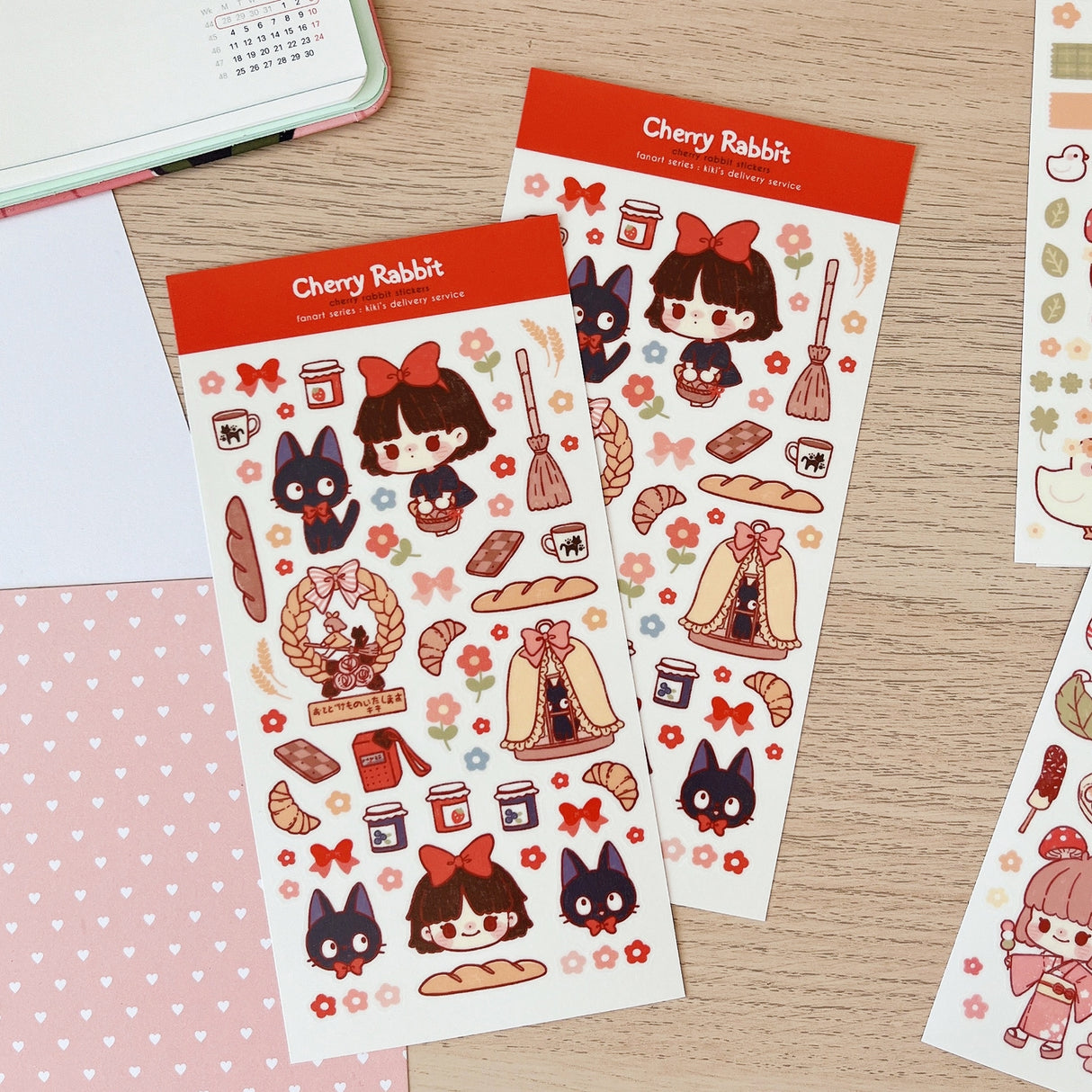 Cherry Rabbit - Kiki's Delivery Service Sticker Sheet