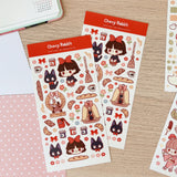 Cherry Rabbit - Kiki's Delivery Service Sticker Sheet