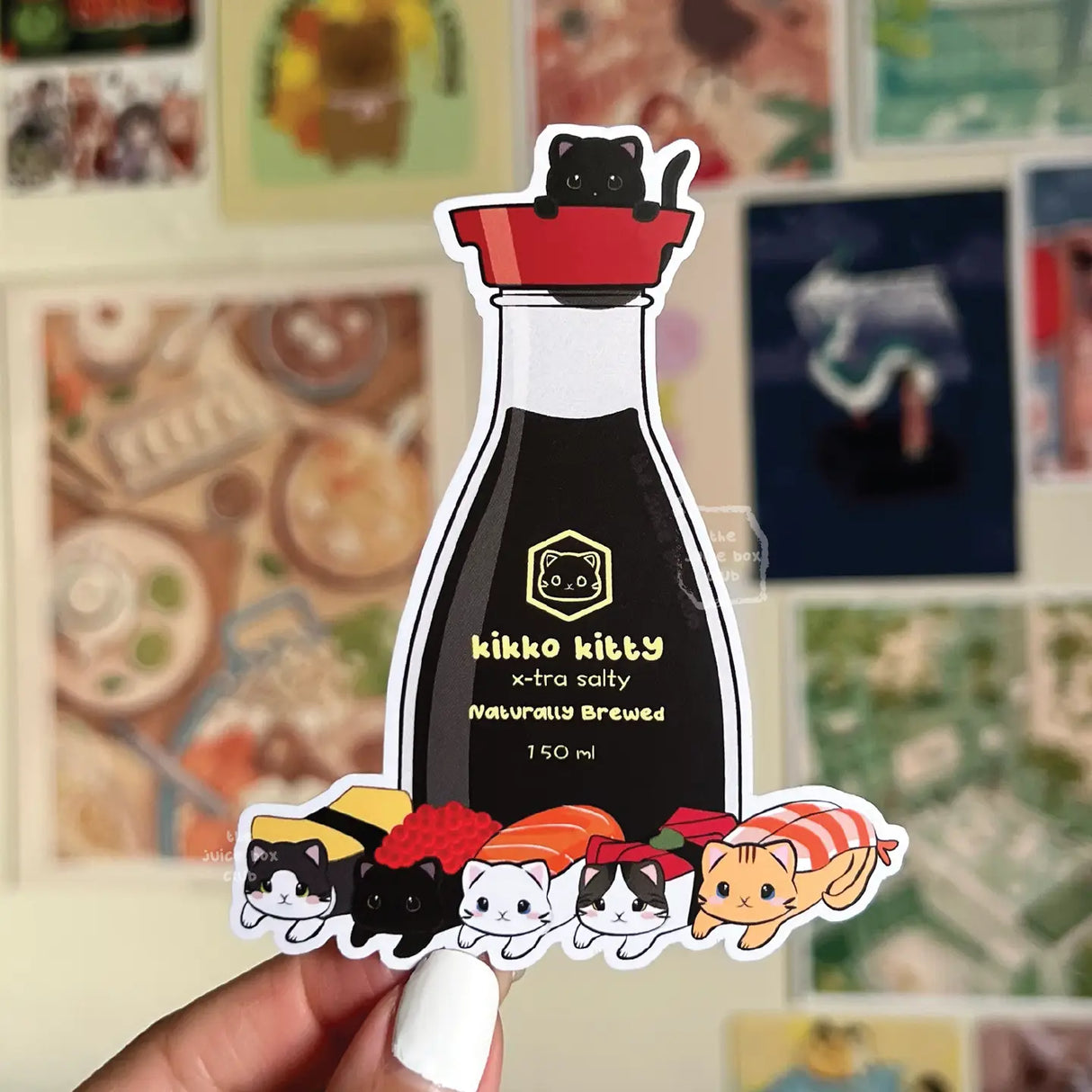 Kikko Kitty Soy Sauce Sticker