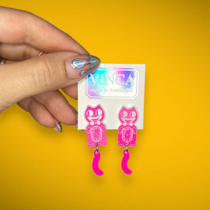 Kitten Claw-K Officially Licensed Kit-Cat Klock® Earrings