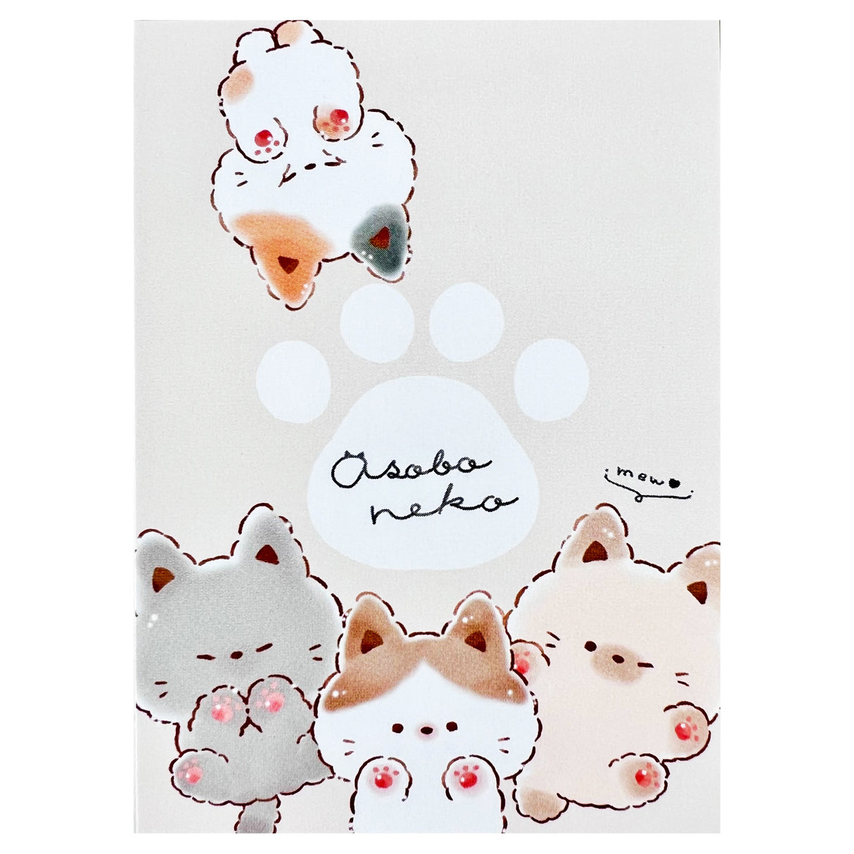 Kitten Cat Osoba Neko Mini Notepad