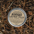 Kodiak Leather Cream - 1oz Tin

RESTORE | WATERPROOF | PROTECT

A light-thick cream with additional beeswax which provides superior waterproofing without heavy waxes.

Our handmade, all-natural, semi-thick wax conditioner offers maximum protection and restoration, adding years of life to your leather goods. Ideal for leathers that need extra protection, touched up, and those frequently exposed to the elements.

The convenient 1&nbsp;oz. size is perfect to keep in the car, boat, at work or where it's most ne
