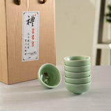 Koi Fish Kung Fu Tea Cups 6 Piece Set - Green

Size: 2.5"D x 1"H
Material: Porcelain&nbsp;
Origin: China