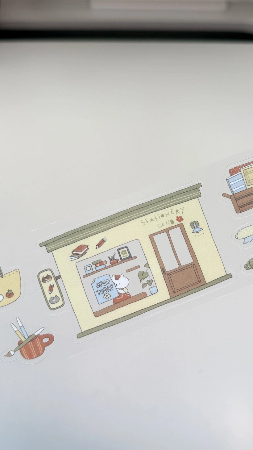 A Cup of Journaling P.E.T Tape, a collaboration with Idiot Sandwich

Add a touch of seasonal whimsy to your creative projects with Our first collaboration with Idiot Sandwich, an Illustrator from Vietnam. Thao illustrations captures everything Kubo and Lucy is about, coffee, stationery and journaling. This P.E.T tape is perfectly Kiss Cut, for easy use.