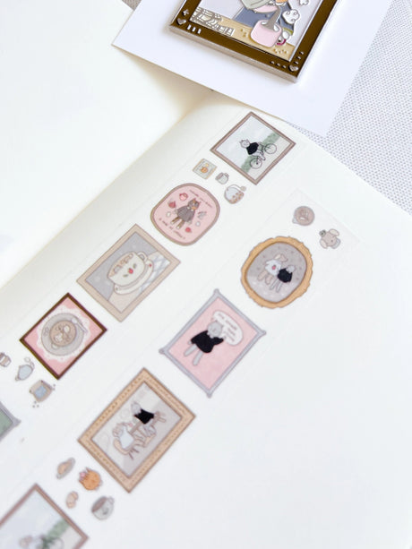 Kuboandlucy x Dana Ate Oatmeal Saturday at the Cafe 20mm Washi Tape

20mm Japanese Washi Tape
Exclusive art illustrated by Dana Ate Oatmeal for Kuboandlucy Stationery Co
Perfect for all planners, journals or add a little personality to your letters or gift wrapping