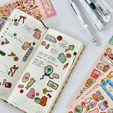 Cute deco stickers! Comes with an adorable, interactive pop-up art using the sticker backing.

Great for journaling and Polaroid deco :)

Waterproof, matte PVC material

Size: 7.5 x 15.5 cm sheet