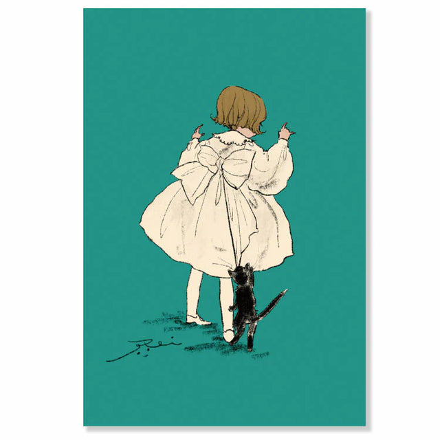 Kurahashirei Postcard - Jareai

An adorable postcard portraying the beautiful artwork of Kurahashi Rei. Featuring the appearance of a young girl and a cat that's constantly by her side, these illustrations radiate warmth and whimsy that naturally lures you in.

4in x 6in