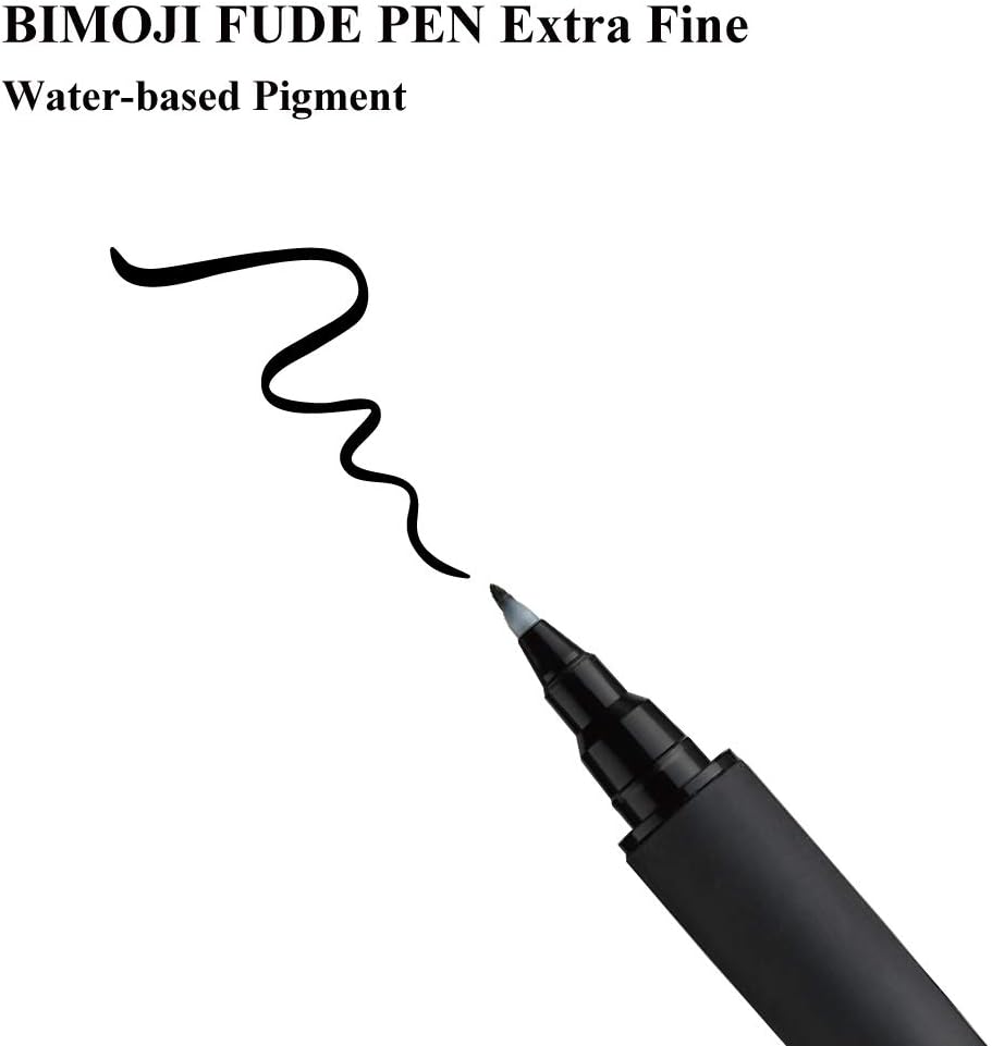 Enhance your lettering skills with this gentle grip Kuretake Bimoji Fude Brush Pen. With the beautiful Japanese word Bimoji meaning beautiful lettering, this brush pen will ensure that each stroke comes out sophisticated and extremely detailed, emphasizing every aspect of your writing. This pen in particular was designed to imitate the aesthetics and weight of the traditional calligraphy brush.