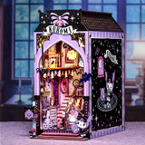 Step into the mysterious world of Kuromi! Bring her spooky fortune-telling lair to life, complete with a crystal ball, tarot cards, and eerie details that set the perfect mystical mood. This miniature scene is crafted with intricate details and comes with LED lighting to create an enchanting atmosphere on your bookshelf.
Perfect for fans of Kuromi, magic, and all things spooky, this kit offers a fun and immersive building experience that transforms any space into a cozy, mysterious hideaway. Build, decorate