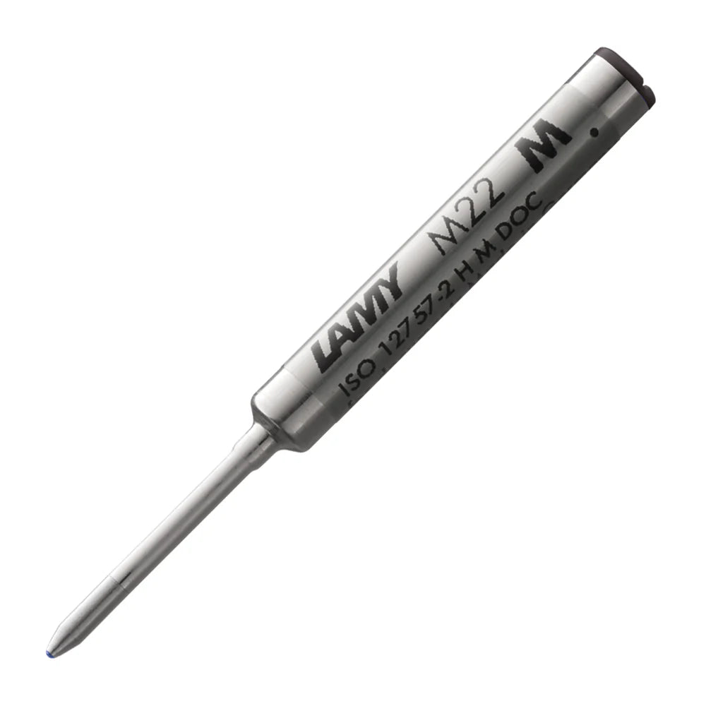 The LAMY M 22 metal ballpoint refill ensures smooth, consistent writing and a precise, refined writing style – perfect for everyday use.&nbsp;Available in blue and black – ideal for personalizing notes, letters, or sketches.

Compact ballpoint pen refill for LAMY pico and LAMY scribble / waterproof.

Includes 1 refill.&nbsp;
