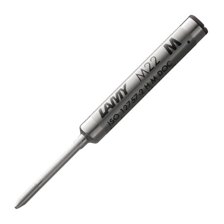 The LAMY M 22 metal ballpoint refill ensures smooth, consistent writing and a precise, refined writing style – perfect for everyday use.&nbsp;Available in blue and black – ideal for personalizing notes, letters, or sketches.

Compact ballpoint pen refill for LAMY pico and LAMY scribble / waterproof.

Includes 1 refill.&nbsp;