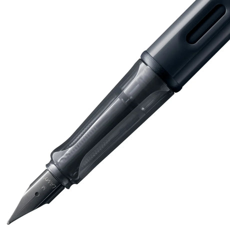 Light, lighter, LAMY AL-star: the writing classic made of resistant aluminium masters all challenges of everyday life in style. The transparent grip lies comfortably in the hand and, with an unobstructed view of the ink duct, turns the functional into a visual highlight. The series is ever inspiring with new special editions in current trendy colours and is thus an inspiring must-have in any pencil case.

Lightweight fountain pen with polished steel nib and ergonomic grip made of high-quality transparent pl