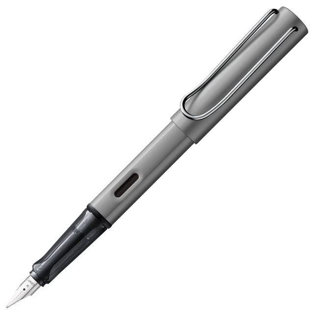 Light, lighter, LAMY AL-star: the writing classic made of resistant aluminium masters all challenges of everyday life in style. The transparent grip lies comfortably in the hand and, with an unobstructed view of the ink duct, turns the functional into a visual highlight. The series is ever inspiring with new special editions in current trendy colours and is thus an inspiring must-have in any pencil case.

Lightweight fountain pen with polished steel nib and ergonomic grip made of high-quality transparent pl