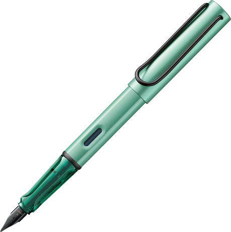 Light, lighter, LAMY AL-star: the writing classic made of resistant aluminium masters all challenges of everyday life in style. The transparent grip lies comfortably in the hand and, with an unobstructed view of the ink duct, turns the functional into a visual highlight. The series is ever inspiring with new special editions in current trendy colours and is thus an inspiring must-have in any pencil case.

Lightweight fountain pen with polished steel nib and ergonomic grip made of high-quality transparent pl