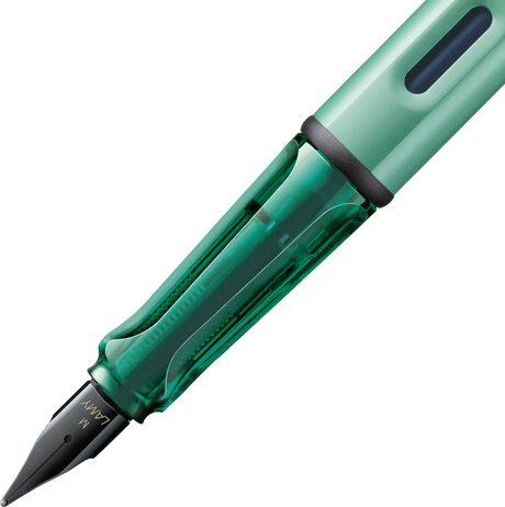 Light, lighter, LAMY AL-star: the writing classic made of resistant aluminium masters all challenges of everyday life in style. The transparent grip lies comfortably in the hand and, with an unobstructed view of the ink duct, turns the functional into a visual highlight. The series is ever inspiring with new special editions in current trendy colours and is thus an inspiring must-have in any pencil case.

Lightweight fountain pen with polished steel nib and ergonomic grip made of high-quality transparent pl