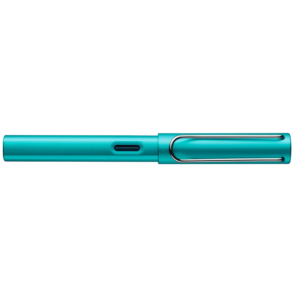 Light, lighter, LAMY AL-star: the writing classic made of resistant aluminium masters all challenges of everyday life in style. The transparent grip lies comfortably in the hand and, with an unobstructed view of the ink duct, turns the functional into a visual highlight. The series is ever inspiring with new special editions in current trendy colours and is thus an inspiring must-have in any pencil case.

Lightweight fountain pen with polished steel nib and ergonomic grip made of high-quality transparent pl