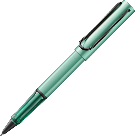 Light, lighter, LAMY AL-star: the writing classic made of resistant aluminium masters all challenges of everyday life in style. The transparent grip lies comfortably in the hand and, with an unobstructed view of the ink duct, turns the functional into a visual highlight. The series is ever inspiring with new special editions in current trendy colours and is thus an inspiring must-have in any pencil case.

Lightweight rollerball pen with ergonomic grip made of high-quality transparent plastic.

Distinctive m
