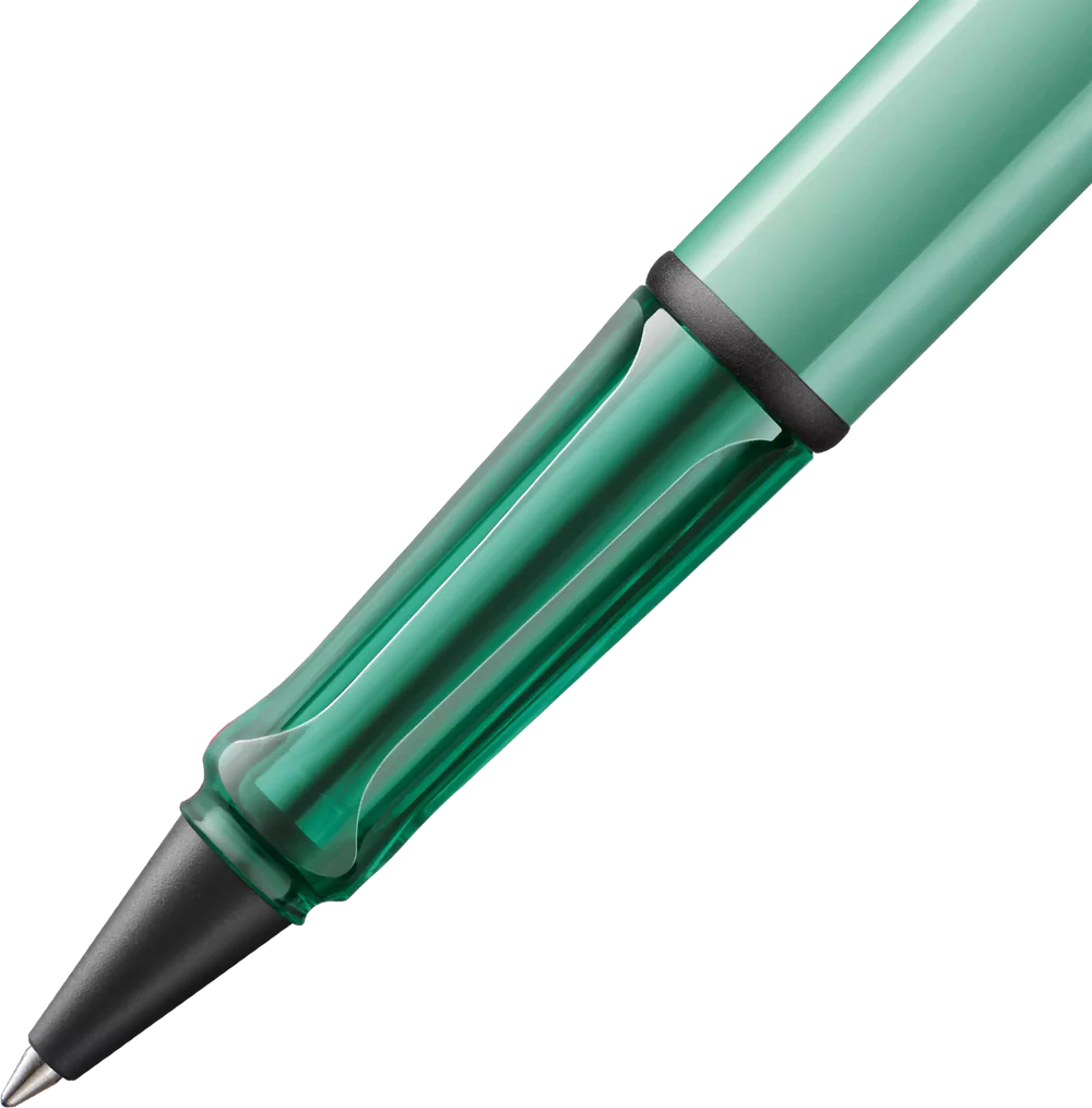 Light, lighter, LAMY AL-star: the writing classic made of resistant aluminium masters all challenges of everyday life in style. The transparent grip lies comfortably in the hand and, with an unobstructed view of the ink duct, turns the functional into a visual highlight. The series is ever inspiring with new special editions in current trendy colours and is thus an inspiring must-have in any pencil case.

Lightweight rollerball pen with ergonomic grip made of high-quality transparent plastic.

Distinctive m