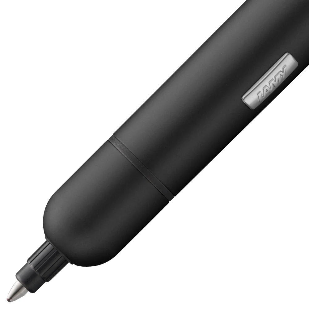 Innovative pocket pen full of transformative power.

The LAMY pico reaches unimagined greatness under pressure: the innovative pocket pen transforms into a full-size biro with just one finger movement thanks to an ingenious double push mechanism inside. Strikingly different and surprising, it brings a piece of innovation to even the smallest pencil case or even trouser pocket as a handy everyday companion.&nbsp;

Matte black lacquer finish&nbsp;with 1 refill of LAMY M 22 M black