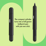 Innovative pocket pen full of transformative power.

The LAMY pico reaches unimagined greatness under pressure: the innovative pocket pen transforms into a full-size biro with just one finger movement thanks to an ingenious double push mechanism inside. Strikingly different and surprising, it brings a piece of innovation to even the smallest pencil case or even trouser pocket as a handy everyday companion.&nbsp;

Matte black lacquer finish&nbsp;with 1 refill of LAMY M 22 M black