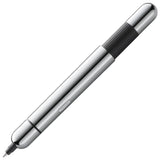 Innovative pocket pen full of transformative power.

The LAMY pico reaches unimagined greatness under pressure: the innovative pocket pen transforms into a full-size biro with just one finger movement thanks to an ingenious double push mechanism inside. Strikingly different and surprising, it brings a piece of innovation to even the smallest pencil case or even trouser pocket as a handy everyday companion.&nbsp;

Chrome finish&nbsp;with 1 refill of LAMY M 22 M black