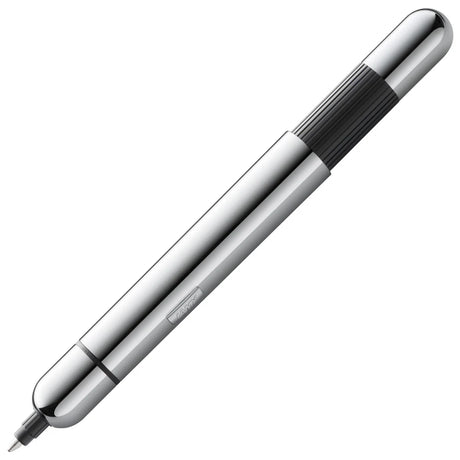 Innovative pocket pen full of transformative power.

The LAMY pico reaches unimagined greatness under pressure: the innovative pocket pen transforms into a full-size biro with just one finger movement thanks to an ingenious double push mechanism inside. Strikingly different and surprising, it brings a piece of innovation to even the smallest pencil case or even trouser pocket as a handy everyday companion.&nbsp;

Chrome finish&nbsp;with 1 refill of LAMY M 22 M black
