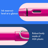 Fountain pen, icon, global success: the LAMY safari has been a beloved classic since its introduction in the 1980s and enjoys a cult status untypical for a writing instrument. Countless colours and ever-changing special editions make hearts beat faster - whether for the pencil case or the carefully curated fountain pen collection.

The LAMY safari is more than the sum of its details: it is aesthetic, robust and individual. The distinctive, self-sprung clip keeps the writing instrument securely fastened in p