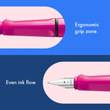 Fountain pen, icon, global success: the LAMY safari has been a beloved classic since its introduction in the 1980s and enjoys a cult status untypical for a writing instrument. Countless colours and ever-changing special editions make hearts beat faster - whether for the pencil case or the carefully curated fountain pen collection.

The LAMY safari is more than the sum of its details: it is aesthetic, robust and individual. The distinctive, self-sprung clip keeps the writing instrument securely fastened in p