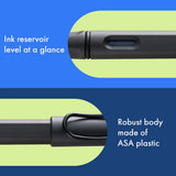 Fountain pen, icon, global success: the LAMY safari has been a beloved classic since its introduction in the 1980s and enjoys a cult status untypical for a writing instrument. Countless colours and ever-changing special editions make hearts beat faster - whether for the pencil case or the carefully curated fountain pen collection.

The LAMY safari is more than the sum of its details: it is aesthetic, robust and individual. The distinctive, self-sprung clip keeps the writing instrument securely fastened in p