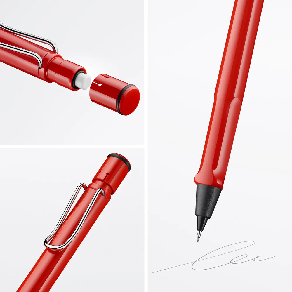 Fountain pen, icon, global success: the LAMY safari has been a beloved classic since its introduction in the 1980s and enjoys a cult status untypical for a writing instrument. Countless colours and ever-changing special editions make hearts beat faster - whether for the pencil case or the carefully curated fountain pen collection.

The LAMY safari is more than the sum of its details: it is aesthetic, robust and individual. The distinctive, self-sprung clip keeps the writing instrument securely fastened in p