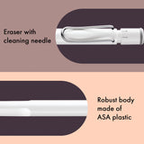 Fountain pen, icon, global success: the LAMY safari has been a beloved classic since its introduction in the 1980s and enjoys a cult status untypical for a writing instrument. Countless colours and ever-changing special editions make hearts beat faster - whether for the pencil case or the carefully curated fountain pen collection.

The LAMY safari is more than the sum of its details: it is aesthetic, robust and individual. The distinctive, self-sprung clip keeps the writing instrument securely fastened in p