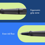 Fountain pen, icon, global success: the LAMY safari has been a beloved classic since its introduction in the 1980s and enjoys a cult status untypical for a writing instrument. Countless colours and ever-changing special editions make hearts beat faster - whether for the pencil case or the carefully curated fountain pen collection.

The LAMY safari is more than the sum of its details: it is aesthetic, robust and individual. The distinctive, self-sprung clip keeps the writing instrument securely fastened in p