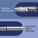 Fountain pen, icon, global success: the LAMY safari has been a beloved classic since its introduction in the 1980s and enjoys a cult status untypical for a writing instrument. Countless colours and ever-changing special editions make hearts beat faster - whether for the pencil case or the carefully curated fountain pen collection.

The LAMY safari is more than the sum of its details: it is aesthetic, robust and individual. The distinctive, self-sprung clip keeps the writing instrument securely fastened in p