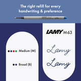 Fountain pen, icon, global success: the LAMY safari has been a beloved classic since its introduction in the 1980s and enjoys a cult status untypical for a writing instrument. Countless colours and ever-changing special editions make hearts beat faster - whether for the pencil case or the carefully curated fountain pen collection.

The LAMY safari is more than the sum of its details: it is aesthetic, robust and individual. The distinctive, self-sprung clip keeps the writing instrument securely fastened in p