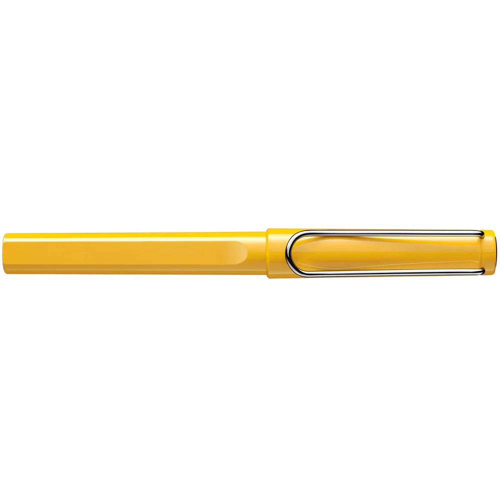 Fountain pen, icon, global success: the LAMY safari has been a beloved classic since its introduction in the 1980s and enjoys a cult status untypical for a writing instrument. Countless colours and ever-changing special editions make hearts beat faster - whether for the pencil case or the carefully curated fountain pen collection.

The LAMY safari is more than the sum of its details: it is aesthetic, robust and individual. The distinctive, self-sprung clip keeps the writing instrument securely fastened in p